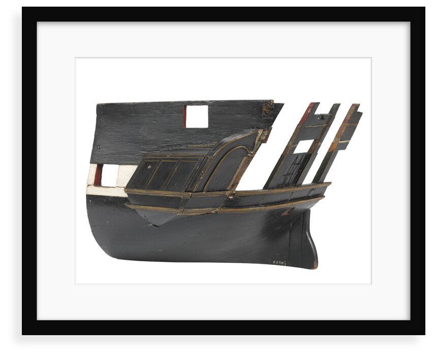 Sectional model; Stern model; Waterline model by unknown