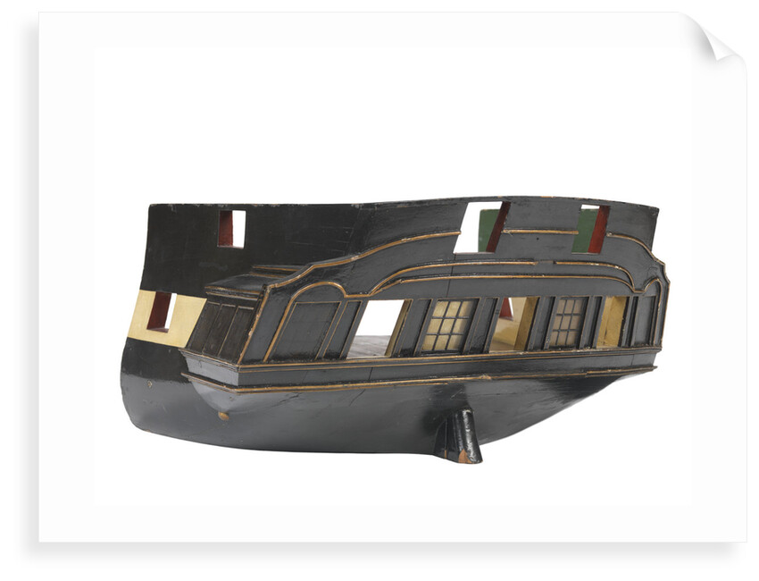 Sectional model; Stern model; Waterline model by unknown