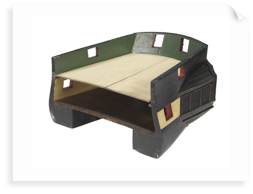 Sectional model; Stern model; Waterline model by unknown