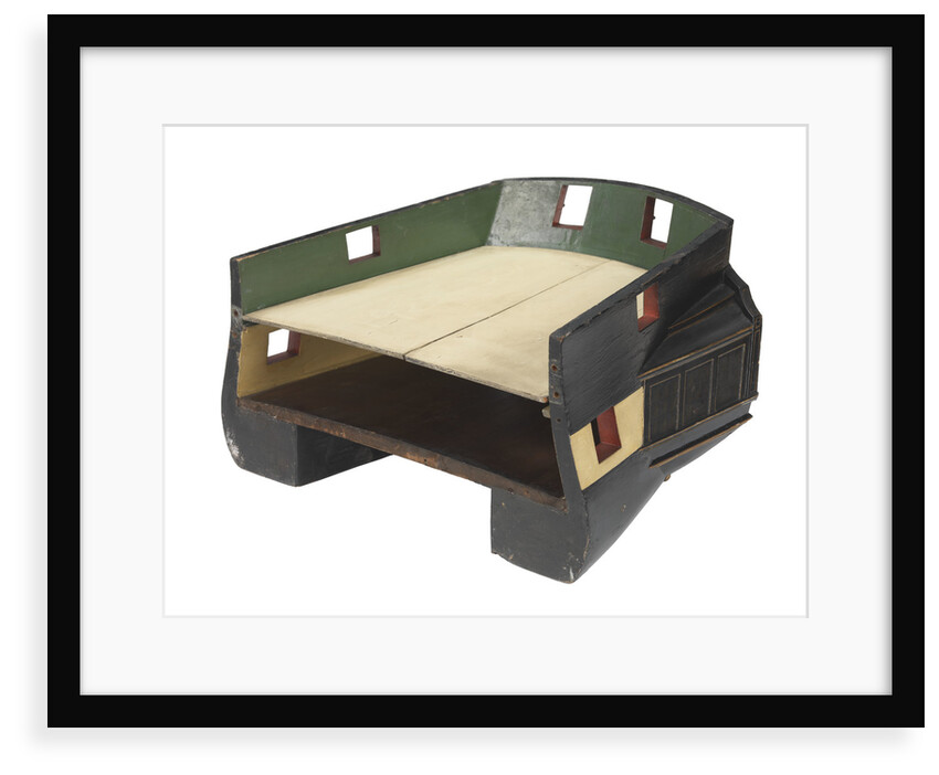 Sectional model; Stern model; Waterline model by unknown