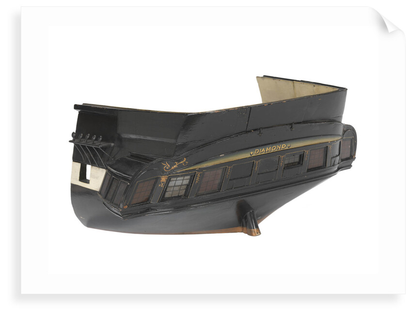 Sectional model; Waterline model; Stern model by Unknown