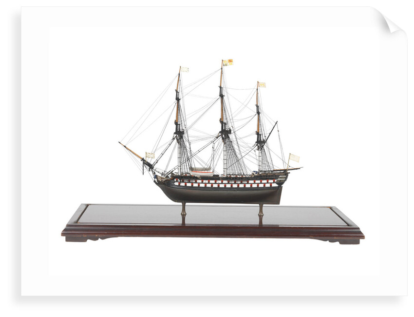 Third rate warship, 74 guns by unknown