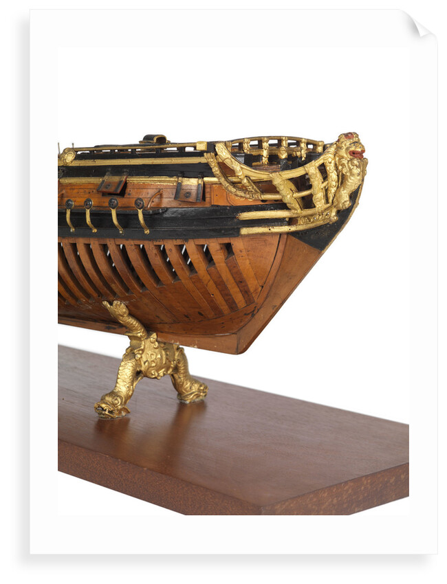 Model of the 'Rose' (1706), warship, sixth rate, sloop, 20 guns by unknown