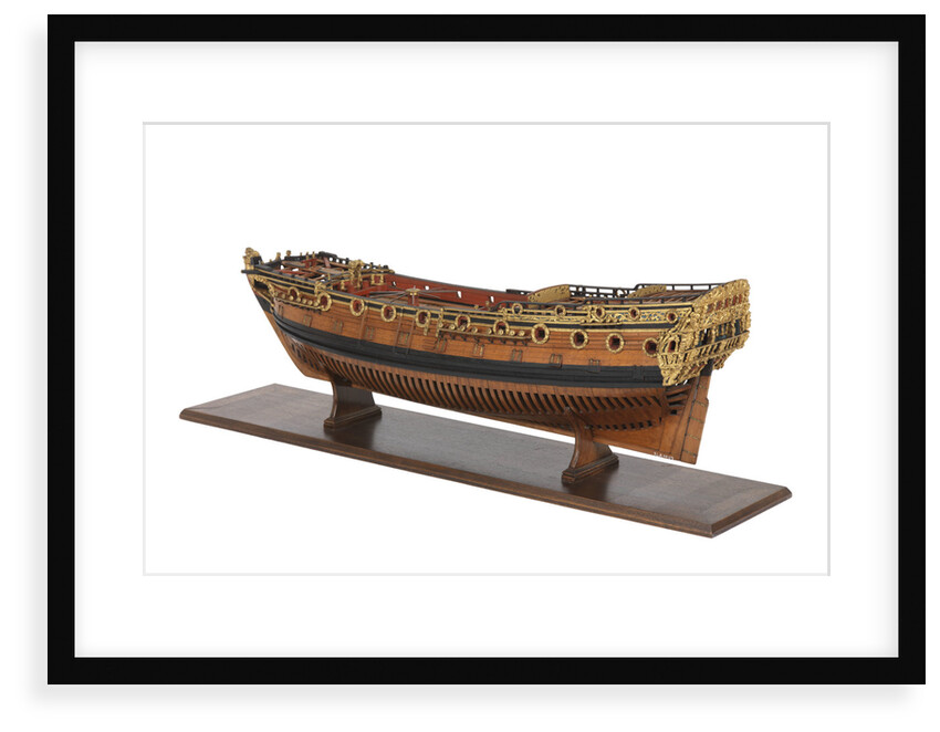 Contemporary full hull model of the 'Mordaunt' by unknown