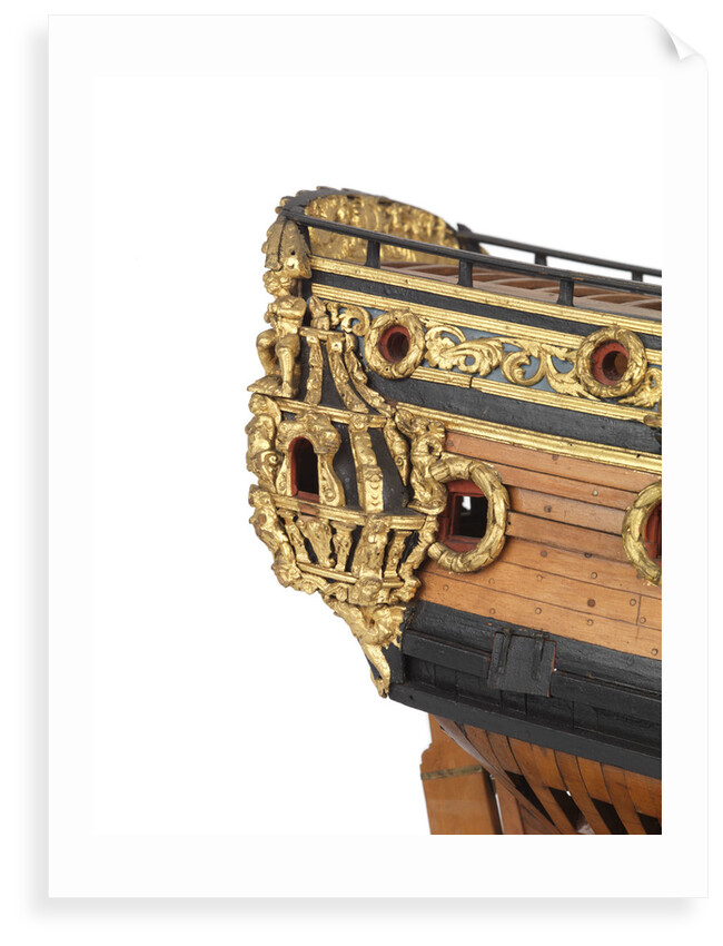Contemporary full hull model of the 'Mordaunt' by unknown