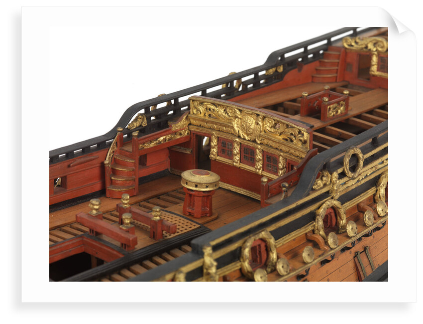 Contemporary full hull model of the 'Mordaunt' by unknown