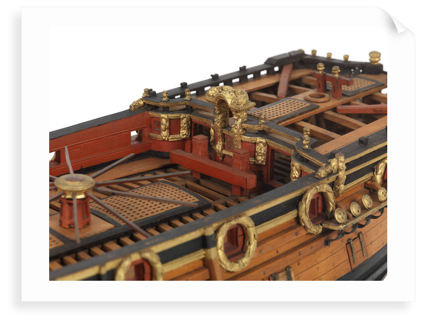 Contemporary full hull model of the 'Mordaunt' by unknown