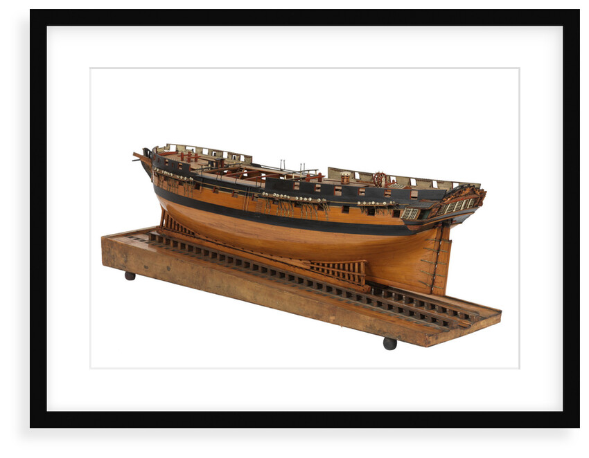 Model of a 36 gun frigate by unknown