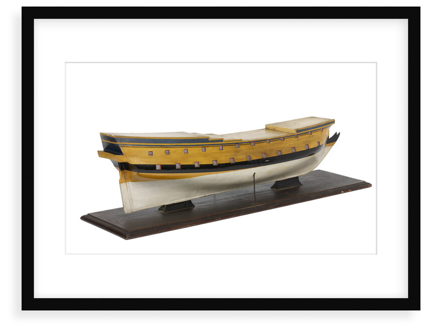 Model of the vessel 'Triton' (1697), warship, French, 42 guns by unknown