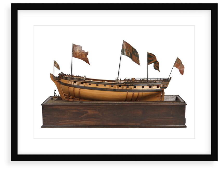 Model of the 'Mermaid' (1784), warship, frigate, 32 guns by George Stockwell