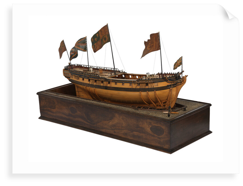 Model of the 'Mermaid' (1784), warship, frigate, 32 guns by George Stockwell