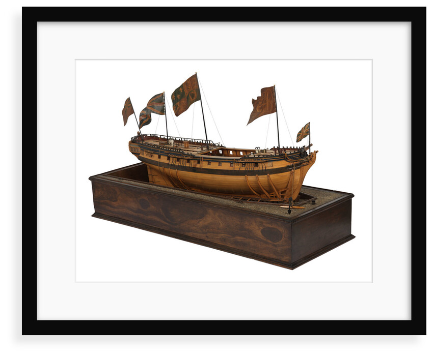 Model of the 'Mermaid' (1784), warship, frigate, 32 guns by George Stockwell