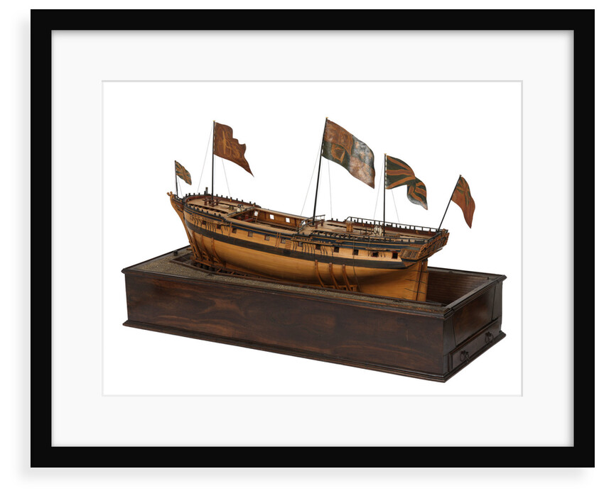 Model of the 'Mermaid' (1784), warship, frigate, 32 guns by George Stockwell
