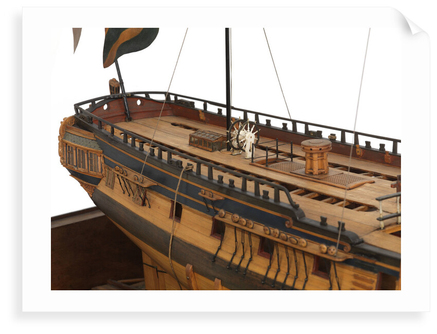 Model of the 'Mermaid' (1784), warship, frigate, 32 guns by George Stockwell