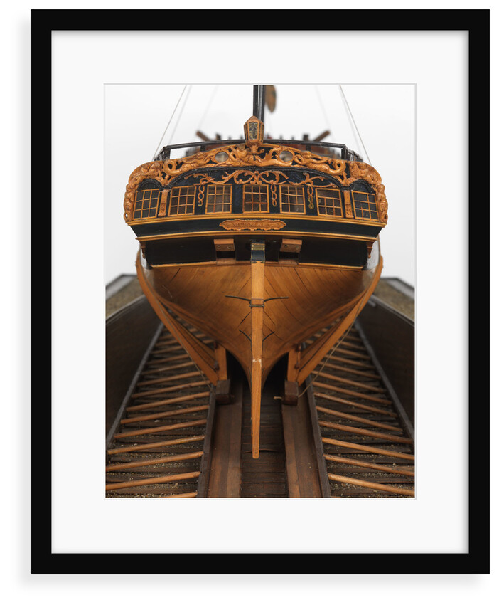 Model of the 'Mermaid' (1784), warship, frigate, 32 guns by George Stockwell
