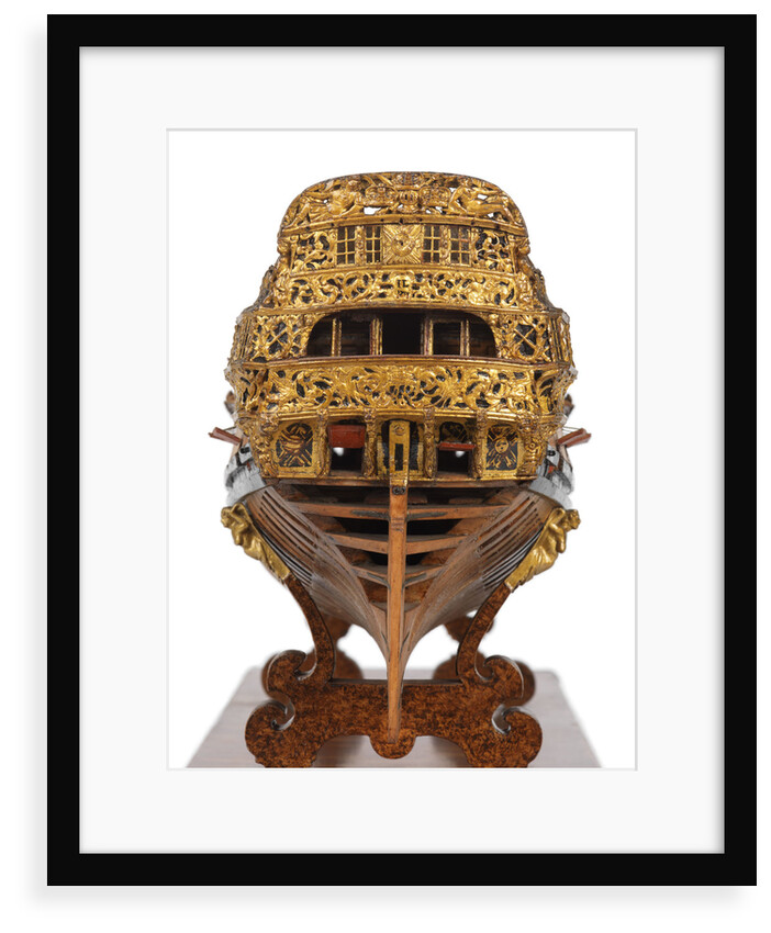 A fourth rate warship (1703), 50 guns by unknown