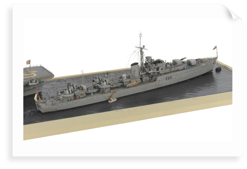 HMS 'Barfleur' (1943); Warship; Destroyer by Norman A. Ough