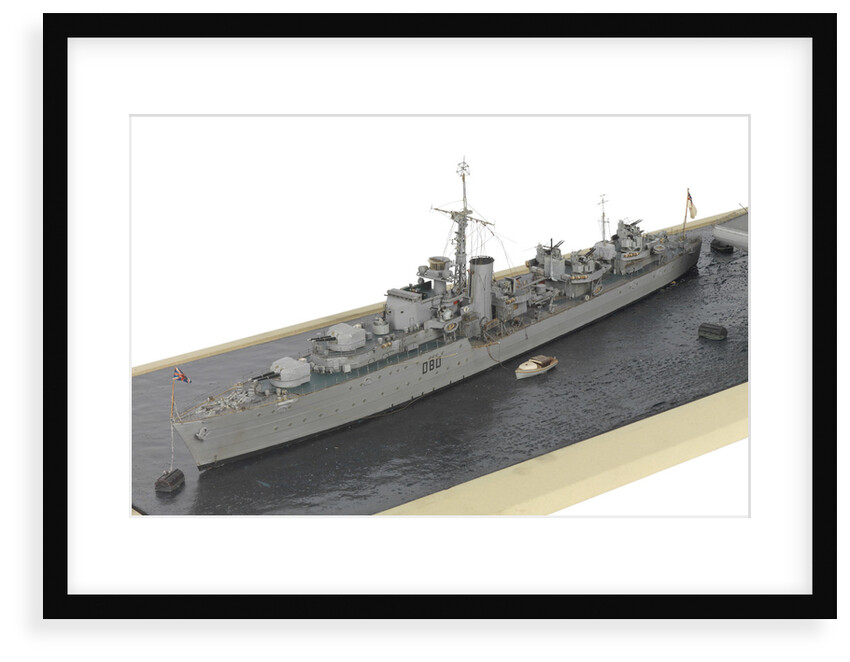 HMS 'Barfleur' (1943); Warship; Destroyer by Norman A. Ough