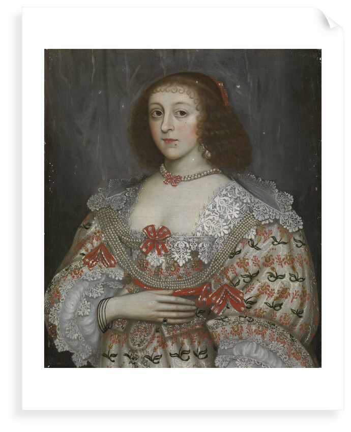 An unidentified young lady of the time of Charles I by English School