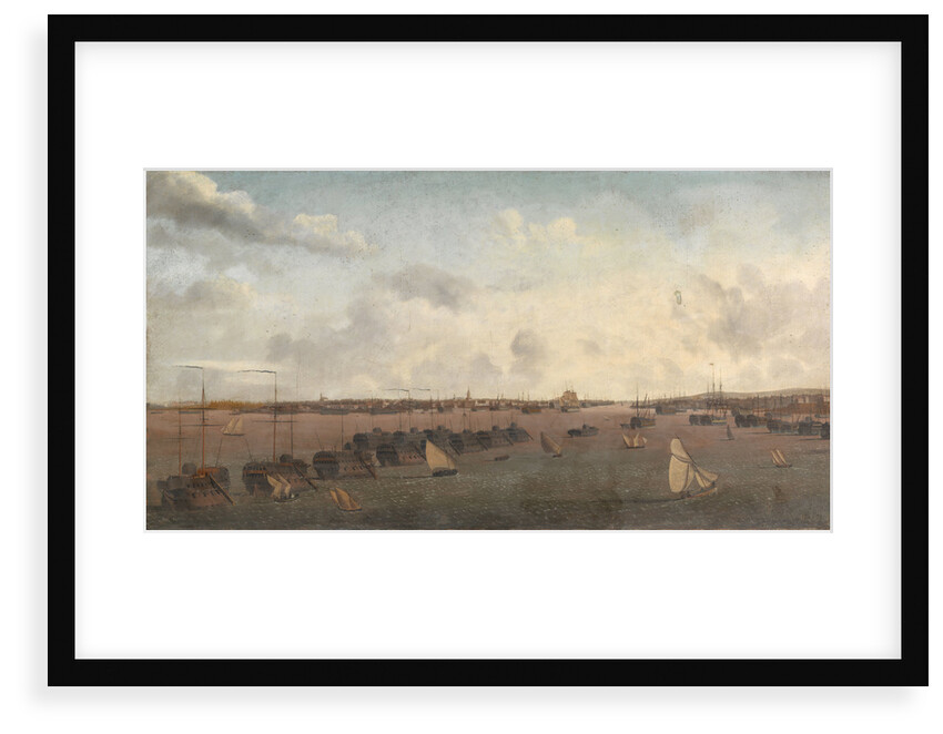 Prison hulks in Portsmouth harbour by Daniel Turner
