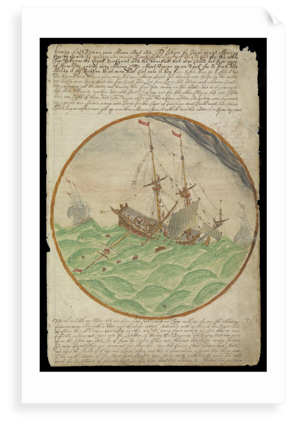 Plate from the journal of Edward Barlow, made 1695-1703 by Edward Barlow