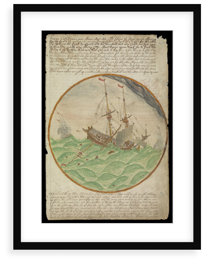 Plate from the journal of Edward Barlow, made 1695-1703 by Edward Barlow