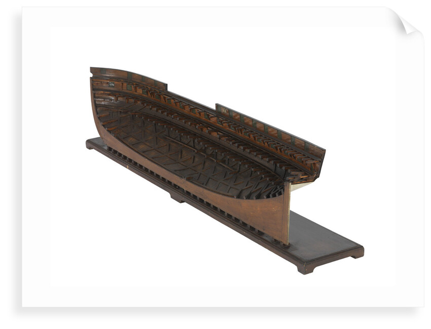 Model of a warship, 46 guns, frigate by unknown