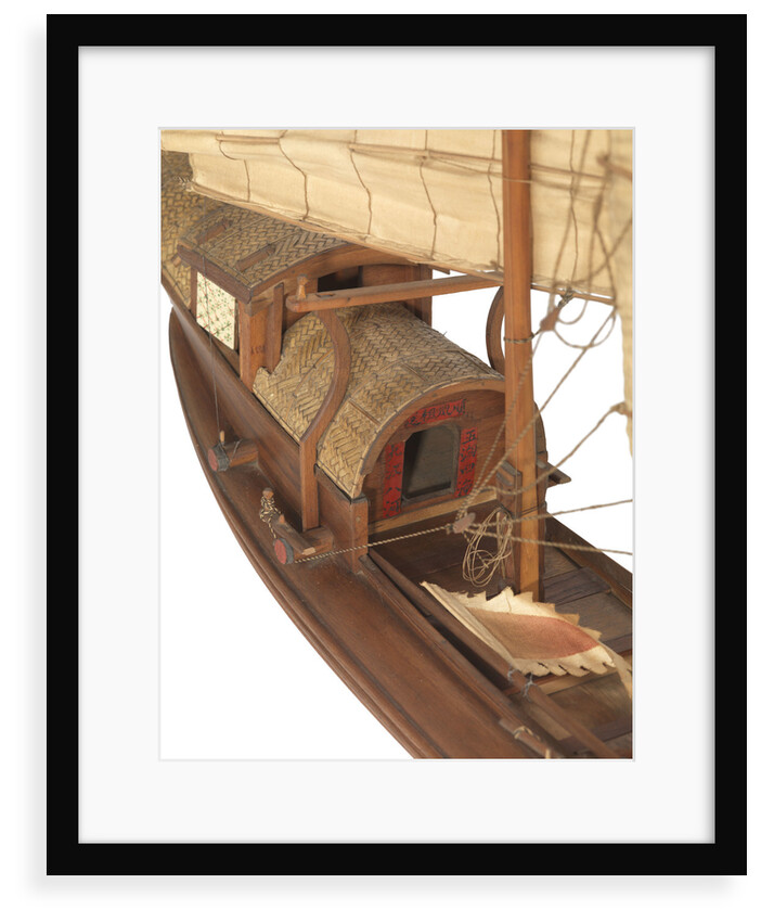 A model of a cargo vessel; Junk, Upper Yangtze by unknown
