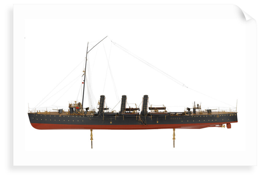Warship and dispatch vessel 'Mogami' (1908) by Unknown