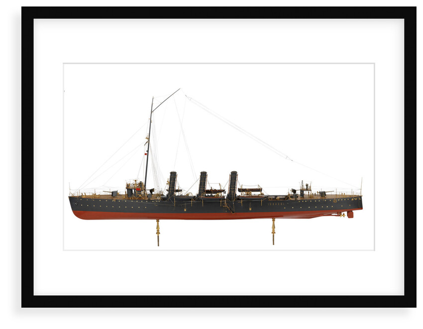 Warship and dispatch vessel 'Mogami' (1908) by Unknown