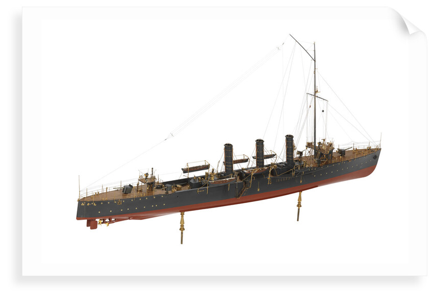 Warship and dispatch vessel 'Mogami' (1908) by unknown