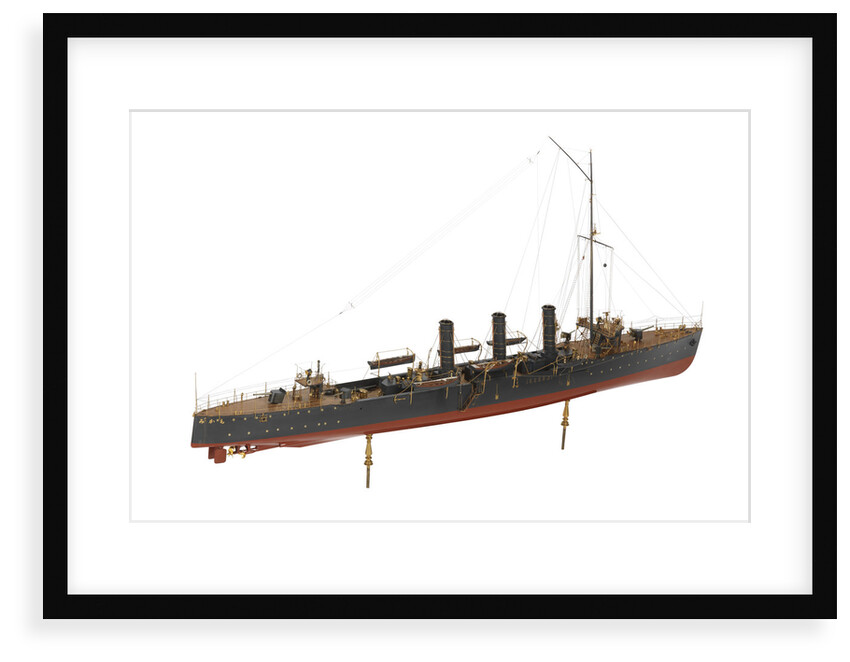 Warship and dispatch vessel 'Mogami' (1908) by unknown