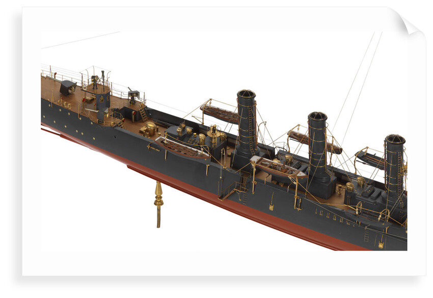 Warship and dispatch vessel 'Mogami' (1908) by unknown