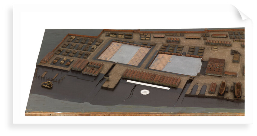 Topographical model of Chatham Dockyard, 1772-1774 by William Phillips