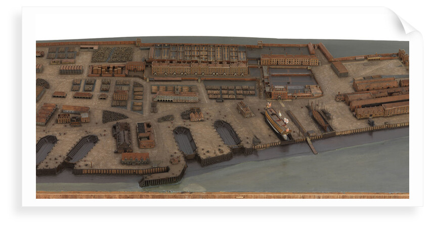 Topographical model of Chatham Dockyard, 1772-1774 by William Phillips