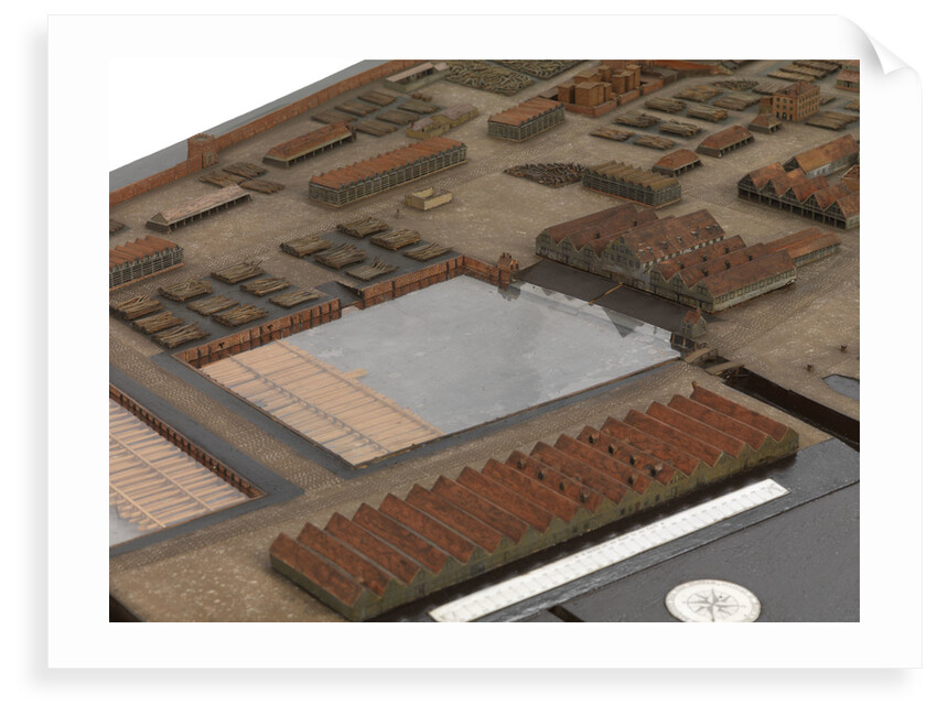Topographical model of Chatham Dockyard, 1772-1774 by William Phillips