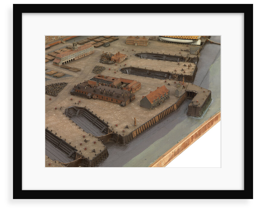 Topographical model of Chatham Dockyard, 1772-1774 by William Phillips