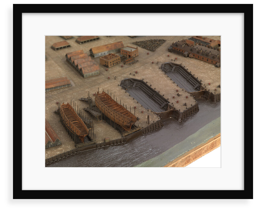 Topographical model of Chatham Dockyard, 1772-1774 by William Phillips