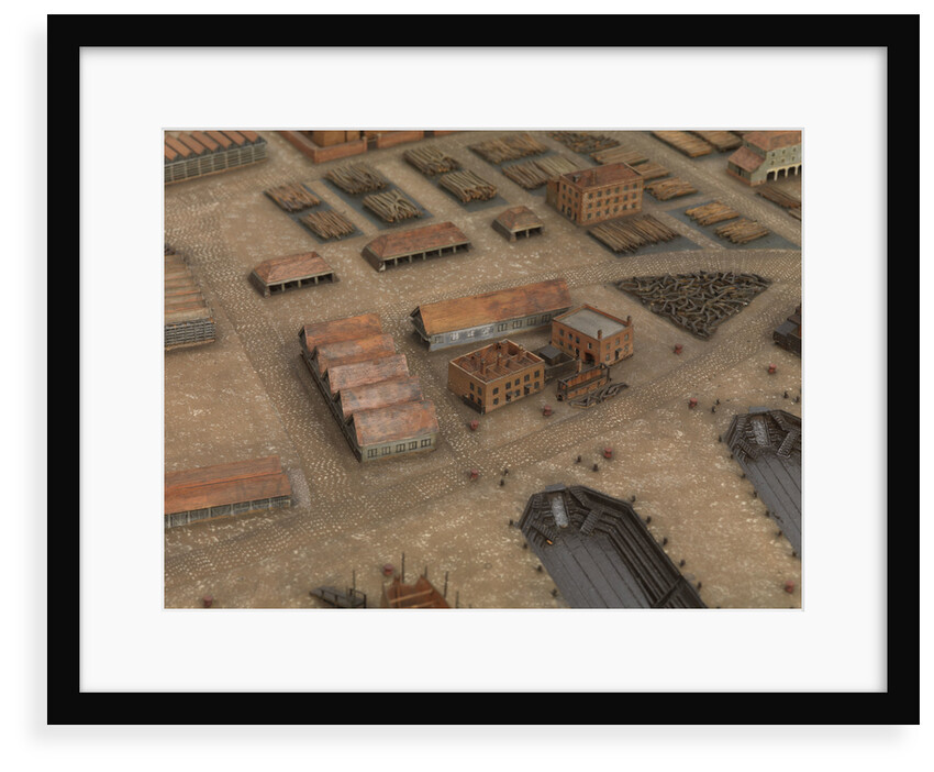 Topographical model of Chatham Dockyard, 1772-1774 by William Phillips