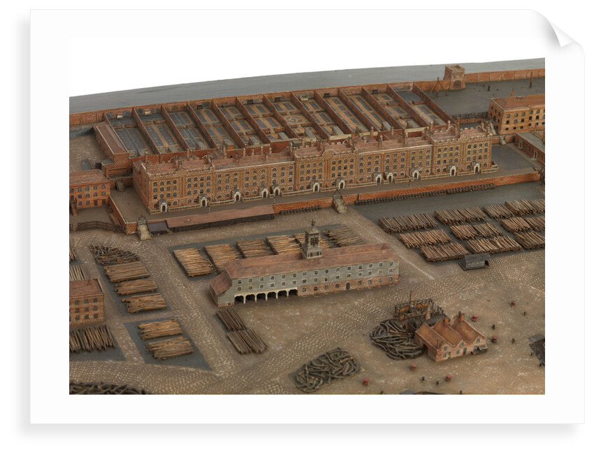 Topographical model of Chatham Dockyard, 1772-1774 by William Phillips