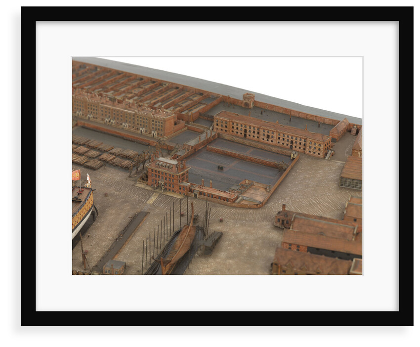 Topographical model of Chatham Dockyard, 1772-1774 by William Phillips