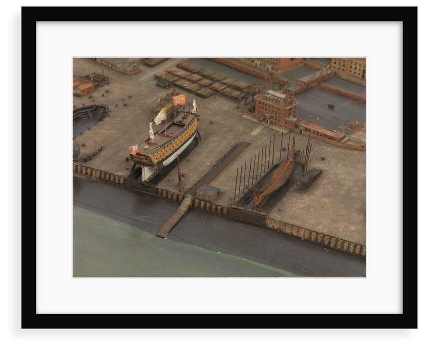 Topographical model of Chatham Dockyard, 1772-1774 by William Phillips