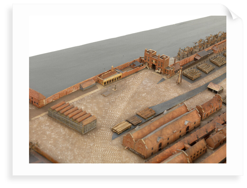 Topographical model of Chatham Dockyard, 1772-1774 by William Phillips
