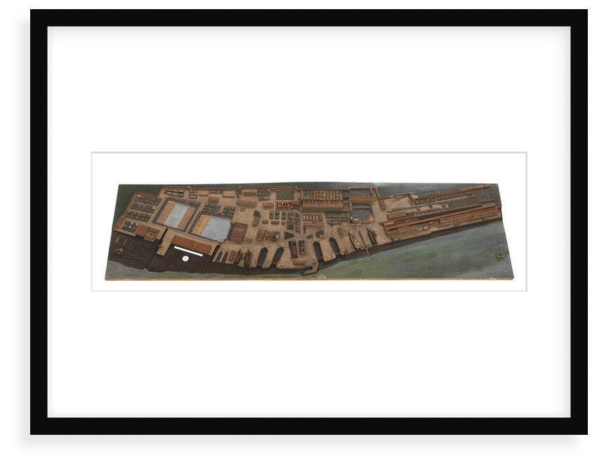 Topographical model of Chatham Dockyard, 1772-1774 by William Phillips