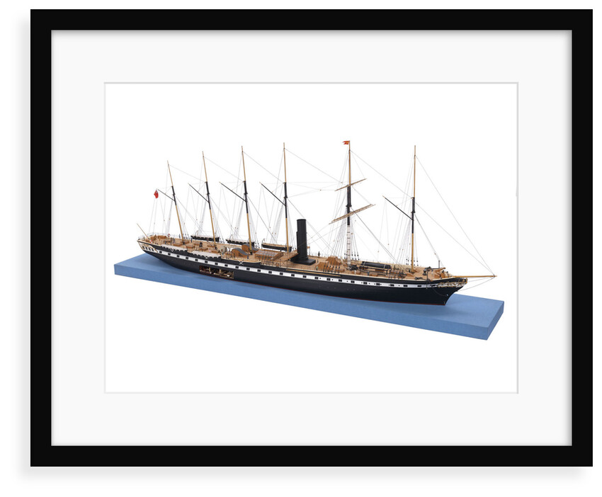 Ship model of the passenger/cargo vessel SS 'Great Britain' (1843) by Bassett-Lowke Ltd