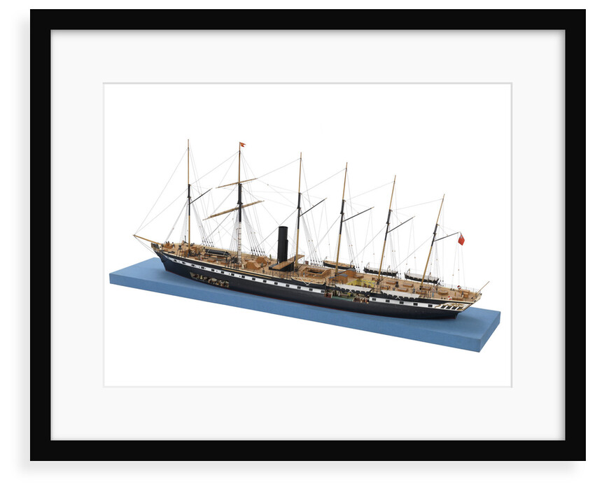 Ship model of the passenger/cargo vessel SS 'Great Britain' (1843) by Bassett-Lowke Ltd