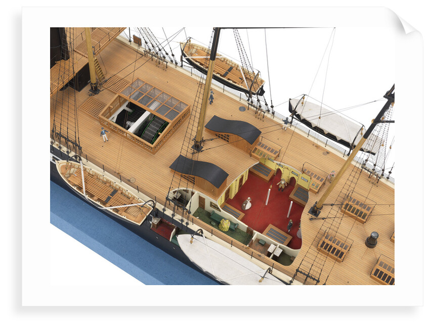 Ship model of the passenger/cargo vessel SS 'Great Britain' (1843) by Bassett-Lowke Ltd