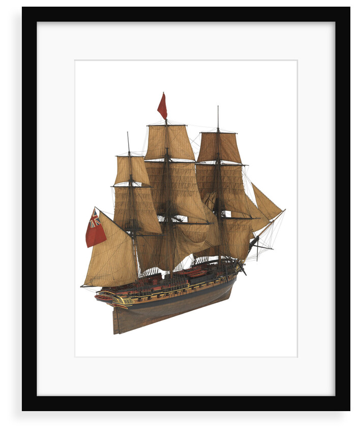 Model of a warship (1805), Frigate, 38 guns by Unknown