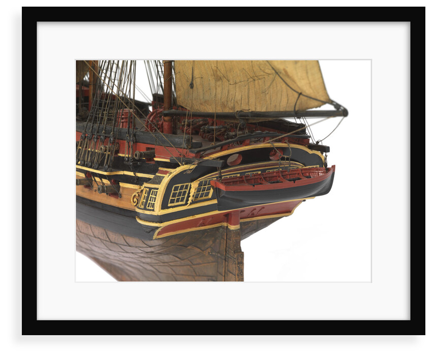 Model of a warship (1805), Frigate, 38 guns by unknown