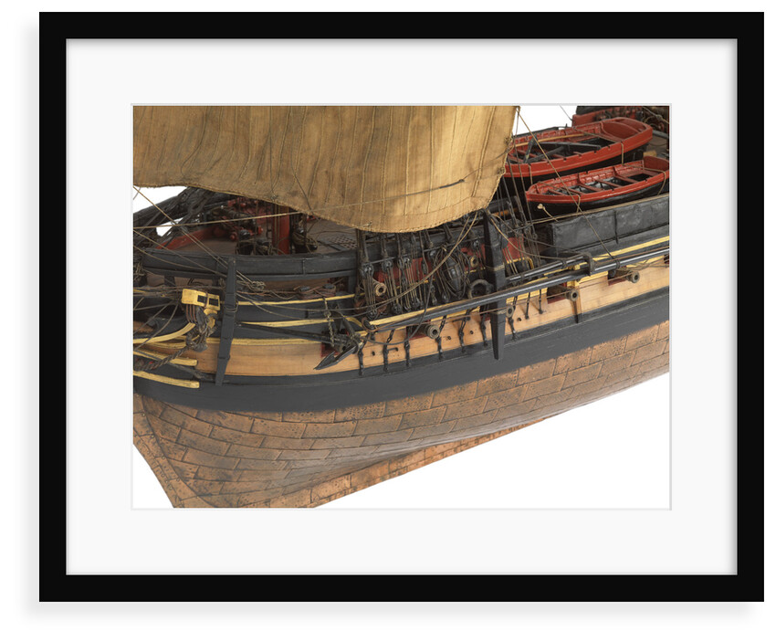 Model of a warship (1805), Frigate, 38 guns by Unknown